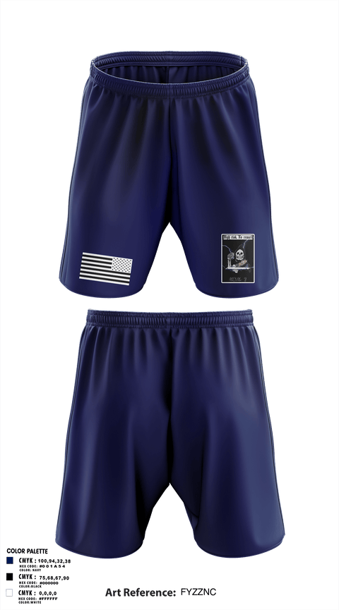 Athletic Shorts With Pockets, VQ-1, Navy, Teamtime, Team time, sublimation, custom sports apparel, team uniforms, spirit wear, spiritwear, sports uniforms, custom shirts, team store, custom team store, fundraiser sports, apparel fundraiser