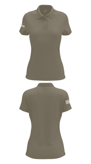 Women's Short Sleeve Performance Polo, PSD, Army, Teamtime, Team time, sublimation, custom sports apparel, team uniforms, spirit wear, spiritwear, sports uniforms, custom shirts, team store, custom team store, fundraiser sports, apparel fundraiser