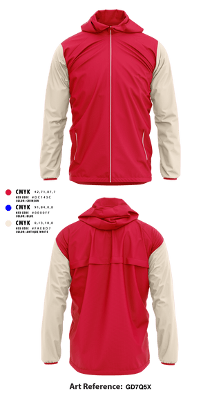 Windbreaker, Clinton Cardinals, Track & Field, Teamtime, Team time, sublimation, custom sports apparel, team uniforms, spirit wear, spiritwear, sports uniforms, custom shirts, team store, custom team store, fundraiser sports, apparel fundraiser