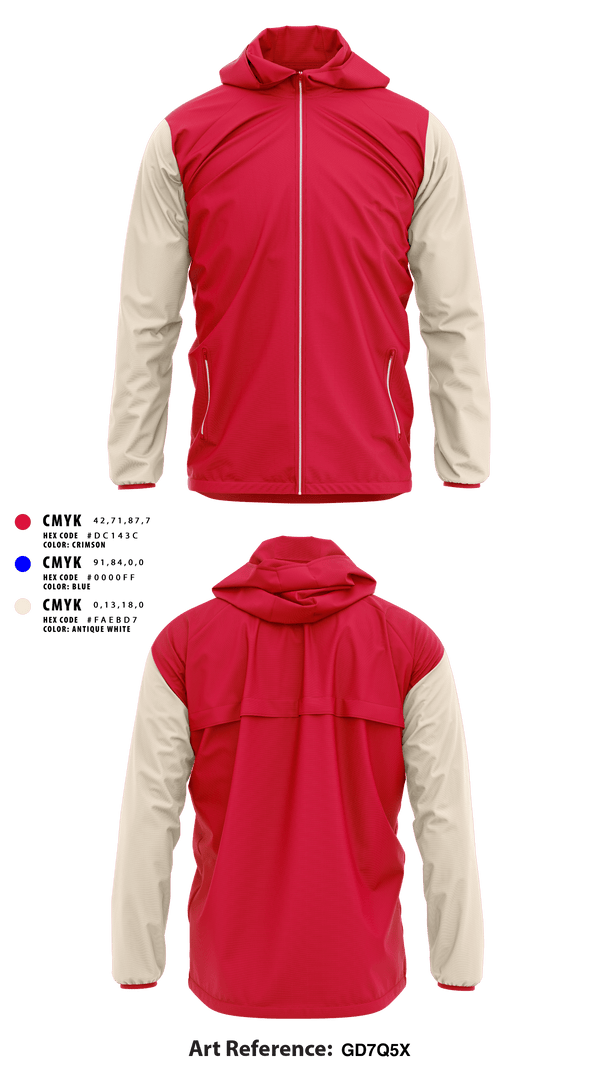 Windbreaker, Clinton Cardinals, Track & Field, Teamtime, Team time, sublimation, custom sports apparel, team uniforms, spirit wear, spiritwear, sports uniforms, custom shirts, team store, custom team store, fundraiser sports, apparel fundraiser