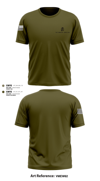 Short Sleeve Performance Shirt, The Smokin' Gorillas, Space Force, Teamtime, Team time, sublimation, custom sports apparel, team uniforms, spirit wear, spiritwear, sports uniforms, custom shirts, team store, custom team store, fundraiser sports, apparel fundraiser