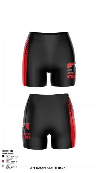 Women's Compression Shorts, Silver Hills MS, , Teamtime, Team time, sublimation, custom sports apparel, team uniforms, spirit wear, spiritwear, sports uniforms, custom shirts, team store, custom team store, fundraiser sports, apparel fundraiser