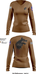 Arctic Wolves 45055570 Women's Long Sleeve V-neck Shirt - 30