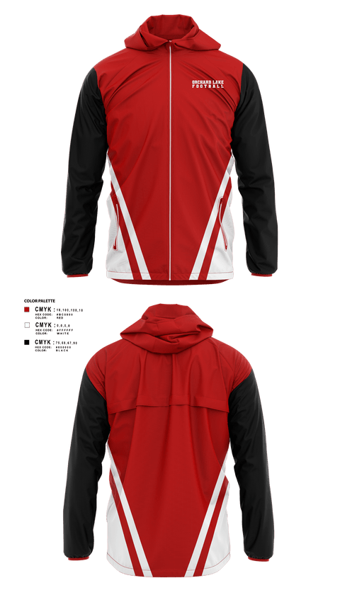 Windbreaker, Orchard Lake St Mary’s, Football, Teamtime, Team time, sublimation, custom sports apparel, team uniforms, spirit wear, spiritwear, sports uniforms, custom shirts, team store, custom team store, fundraiser sports, apparel fundraiser