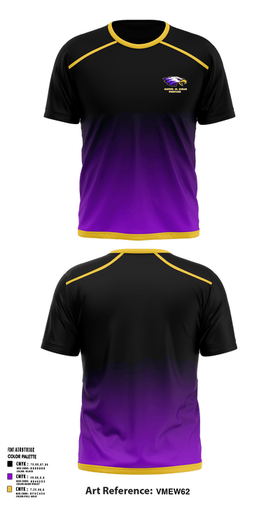 Rantoul Jr. Eagles 24320396 Old School Cotton Feel Shirt - 1