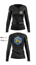 HHC, 66th MIB-T 54995344 Women's Long Sleeve V-neck Shirt - 1