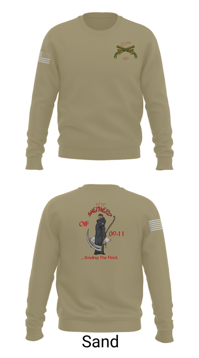 217th MP CO 3rd platoon Iraq 09-10 88609784 Crew Neck Sweatshirt - 85