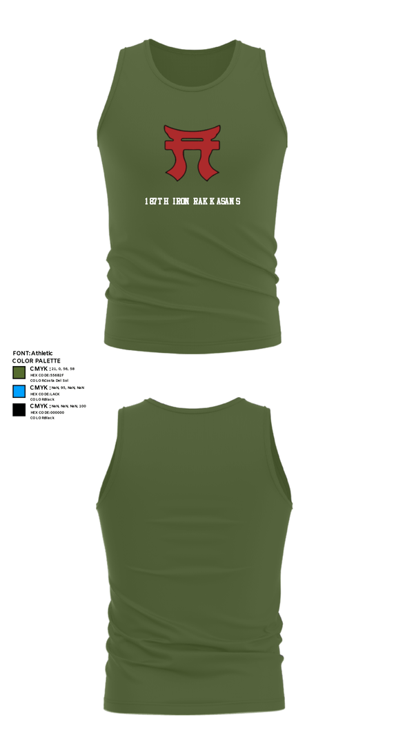 Tank Top, 187th Iron Rakkasans, Army, Teamtime, Team time, sublimation, custom sports apparel, team uniforms, spirit wear, spiritwear, sports uniforms, custom shirts, team store, custom team store, fundraiser sports, apparel fundraiser