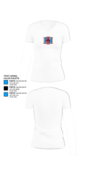 Women's Short Sleeve Vneck Shirt, North Iredell High School Volleyball, Women's Volleyball, Teamtime, Team time, sublimation, custom sports apparel, team uniforms, spirit wear, spiritwear, sports uniforms, custom shirts, team store, custom team store, fundraiser sports, apparel fundraiser