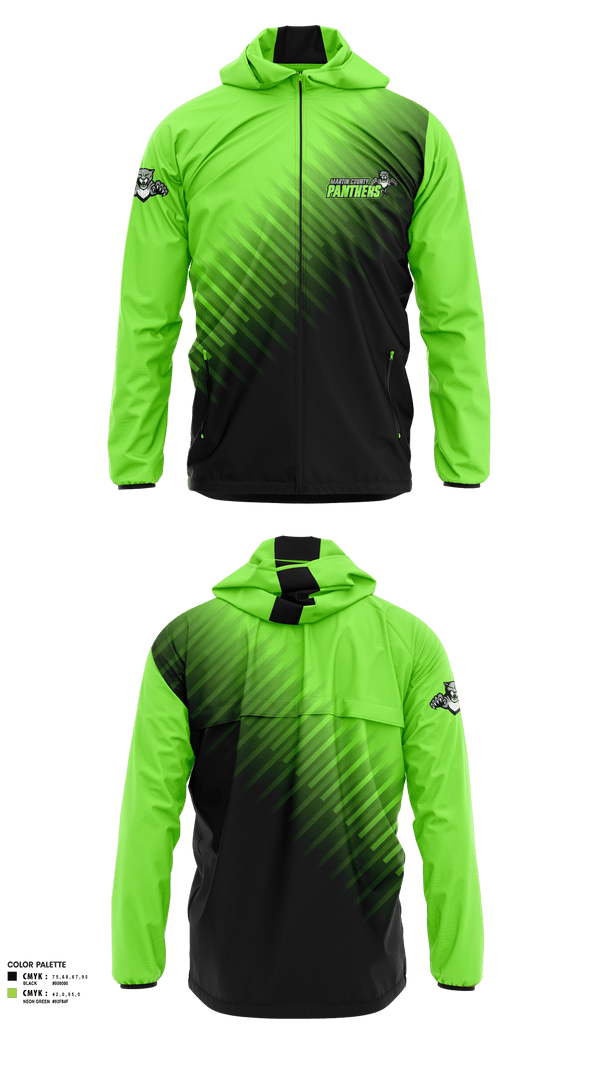 Windbreaker, Martin County Panthers Football And Cheer, Football, Teamtime, Team time, sublimation, custom sports apparel, team uniforms, spirit wear, spiritwear, sports uniforms, custom shirts, team store, custom team store, fundraiser sports, apparel fundraiser