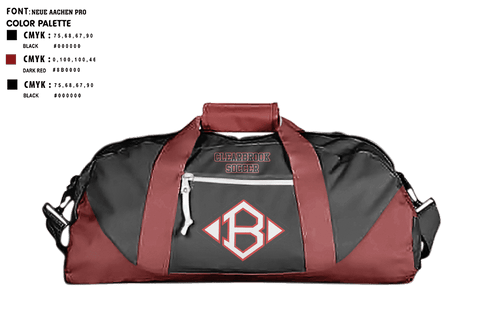 Duffle Bag, Clearbrook, Men's Soccer, Teamtime, Team time, sublimation, custom sports apparel, team uniforms, spirit wear, spiritwear, sports uniforms, custom shirts, team store, custom team store, fundraiser sports, apparel fundraiser