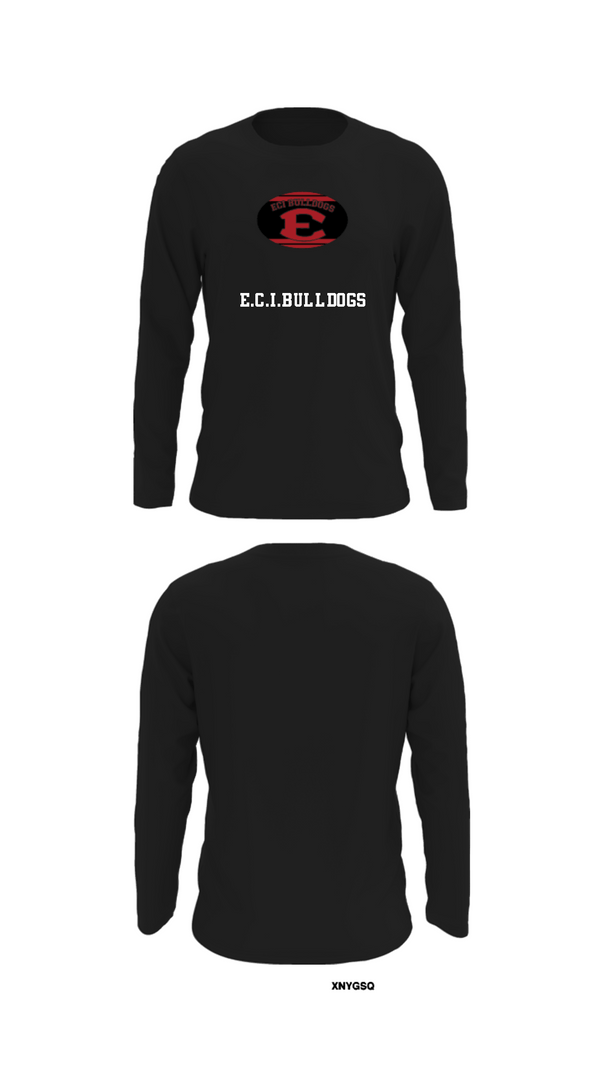 Long Sleeve Performance Shirt, E.C.I.BULLDOGS, Football, Teamtime, Team time, sublimation, custom sports apparel, team uniforms, spirit wear, spiritwear, sports uniforms, custom shirts, team store, custom team store, fundraiser sports, apparel fundraiser