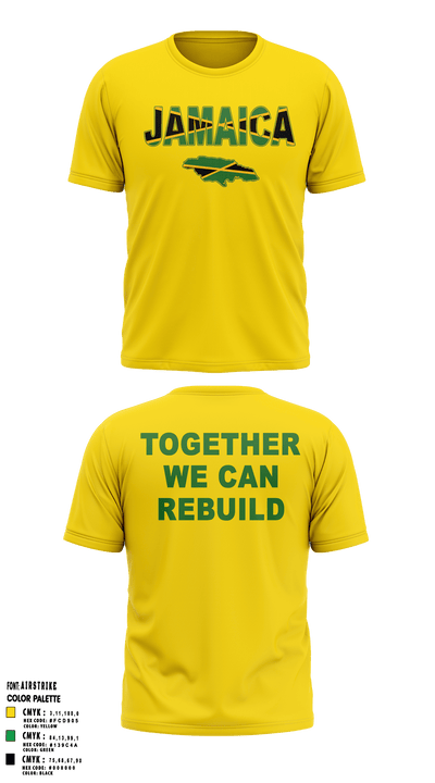 JAMAICAN OLYMPIC ICE HOCKEY FEDERATION 18663712 Short Sleeve Performance Shirt - 4