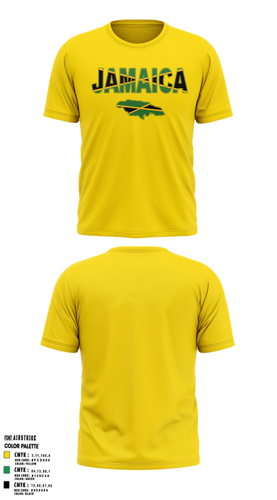 JAMAICAN OLYMPIC ICE HOCKEY FEDERATION 18663712 Short Sleeve Performance Shirt - 4