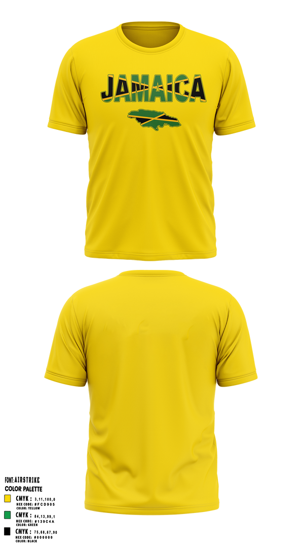 JAMAICAN OLYMPIC ICE HOCKEY FEDERATION 18663712 Short Sleeve Performance Shirt - 4