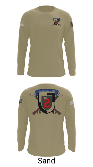 Long Sleeve Performance Shirt, 2nd Battalion, Army, Teamtime, Team time, sublimation, custom sports apparel, team uniforms, spirit wear, spiritwear, sports uniforms, custom shirts, team store, custom team store, fundraiser sports, apparel fundraiser