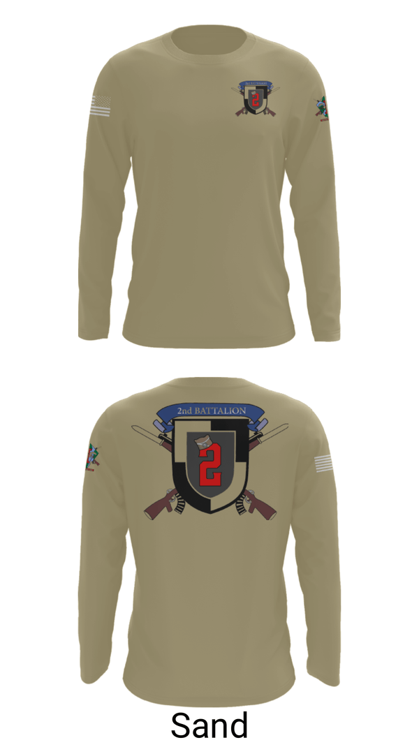 Long Sleeve Performance Shirt, 2nd Battalion, Army, Teamtime, Team time, sublimation, custom sports apparel, team uniforms, spirit wear, spiritwear, sports uniforms, custom shirts, team store, custom team store, fundraiser sports, apparel fundraiser