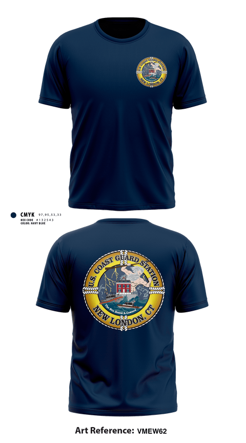 Short Sleeve Performance Shirt, Station New London, Coast Guard, Teamtime, Team time, sublimation, custom sports apparel, team uniforms, spirit wear, spiritwear, sports uniforms, custom shirts, team store, custom team store, fundraiser sports, apparel fundraiser