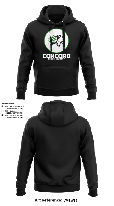 Concord High School Cross Country 53059740 Hoodie - 39
