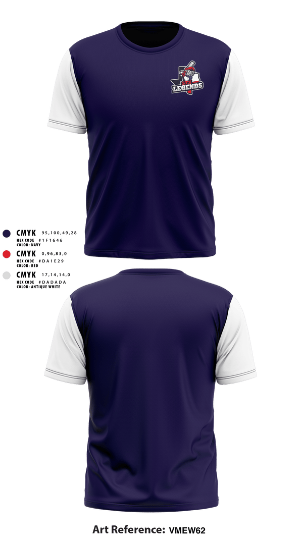 Short Sleeve Performance Shirt, Stx legends, Baseball, Teamtime, Team time, sublimation, custom sports apparel, team uniforms, spirit wear, spiritwear, sports uniforms, custom shirts, team store, custom team store, fundraiser sports, apparel fundraiser