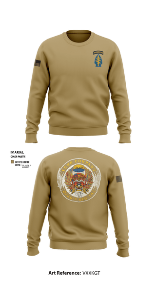 Crew Neck Sweatshirt, ECHO 20th SFG, National Guard, Teamtime, Team time, sublimation, custom sports apparel, team uniforms, spirit wear, spiritwear, sports uniforms, custom shirts, team store, custom team store, fundraiser sports, apparel fundraiser
