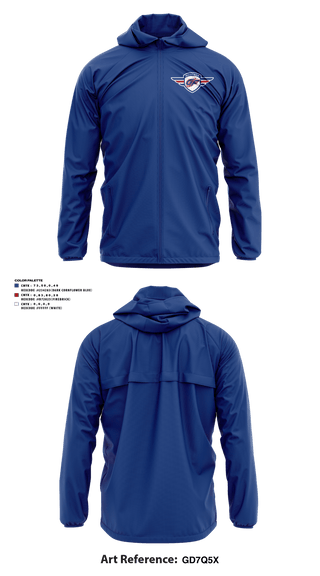 Windbreaker, Grand Forks Youth Hockey Association, Ice Hockey, Teamtime, Team time, sublimation, custom sports apparel, team uniforms, spirit wear, spiritwear, sports uniforms, custom shirts, team store, custom team store, fundraiser sports, apparel fundraiser