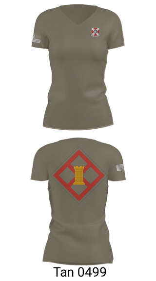 Women's Short Sleeve Vneck Shirt, 322 EN CO, Army, Teamtime, Team time, sublimation, custom sports apparel, team uniforms, spirit wear, spiritwear, sports uniforms, custom shirts, team store, custom team store, fundraiser sports, apparel fundraiser