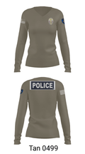 Miami Police Department 88232990 Women's Long Sleeve V-neck Shirt - 73