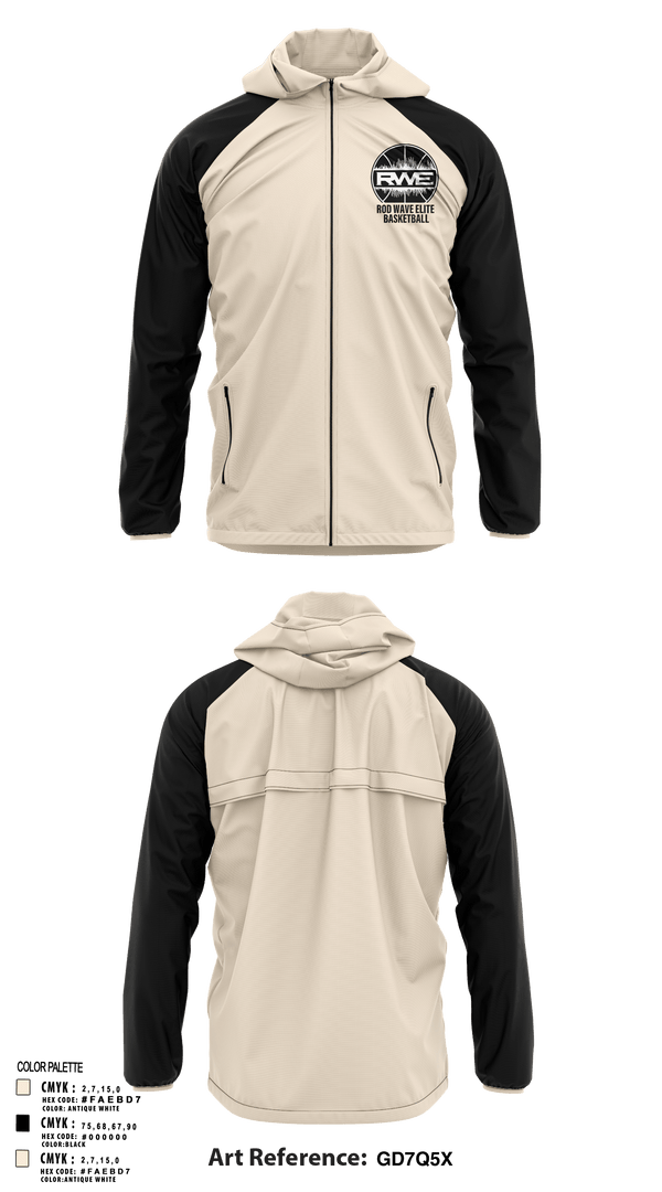 Windbreaker, Rod Wave elite, Men's Basketball, Teamtime, Team time, sublimation, custom sports apparel, team uniforms, spirit wear, spiritwear, sports uniforms, custom shirts, team store, custom team store, fundraiser sports, apparel fundraiser