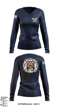 TANGIER VOL FIRE DEPT 83460531 Women's Long Sleeve V-neck Shirt - 1