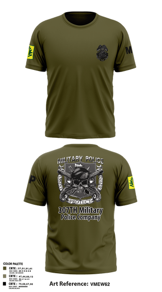 Short Sleeve Performance Shirt, 307TH Military Police Company, , Teamtime, Team time, sublimation, custom sports apparel, team uniforms, spirit wear, spiritwear, sports uniforms, custom shirts, team store, custom team store, fundraiser sports, apparel fundraiser