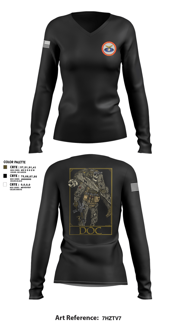 Women's Long Sleeve Vneck Shirt, MCSFR RAS, Navy, Teamtime, Team time, sublimation, custom sports apparel, team uniforms, spirit wear, spiritwear, sports uniforms, custom shirts, team store, custom team store, fundraiser sports, apparel fundraiser