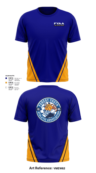Short Sleeve Performance Shirt, Forest Youth Athletic Association Football, Football, Teamtime, Team time, sublimation, custom sports apparel, team uniforms, spirit wear, spiritwear, sports uniforms, custom shirts, team store, custom team store, fundraiser sports, apparel fundraiser
