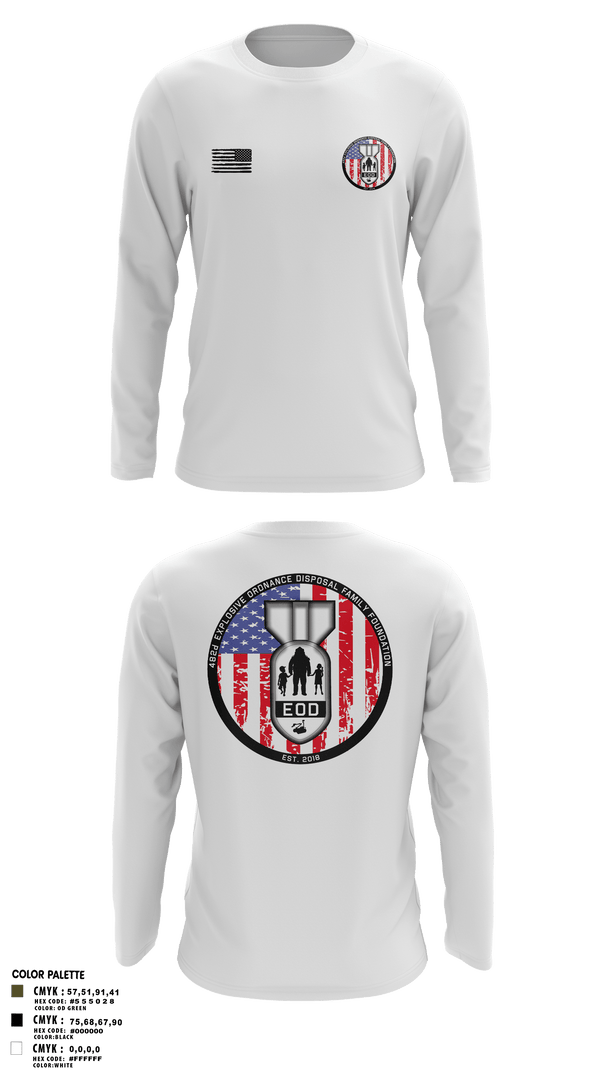Long Sleeve Performance Shirt, 482nd EOD, Air Force, Teamtime, Team time, sublimation, custom sports apparel, team uniforms, spirit wear, spiritwear, sports uniforms, custom shirts, team store, custom team store, fundraiser sports, apparel fundraiser