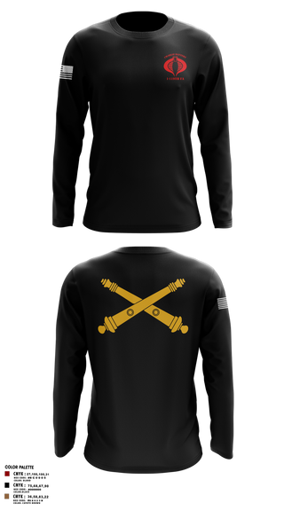 Long Sleeve Performance Shirt, Charlie Battery, 1-119th FA, , Teamtime, Team time, sublimation, custom sports apparel, team uniforms, spirit wear, spiritwear, sports uniforms, custom shirts, team store, custom team store, fundraiser sports, apparel fundraiser