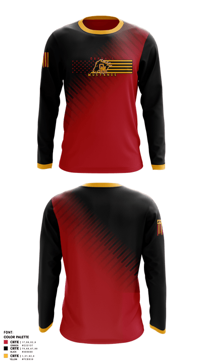 Oakdale High School Soccer 94227457 Long Sleeve Performance Shirt - 1