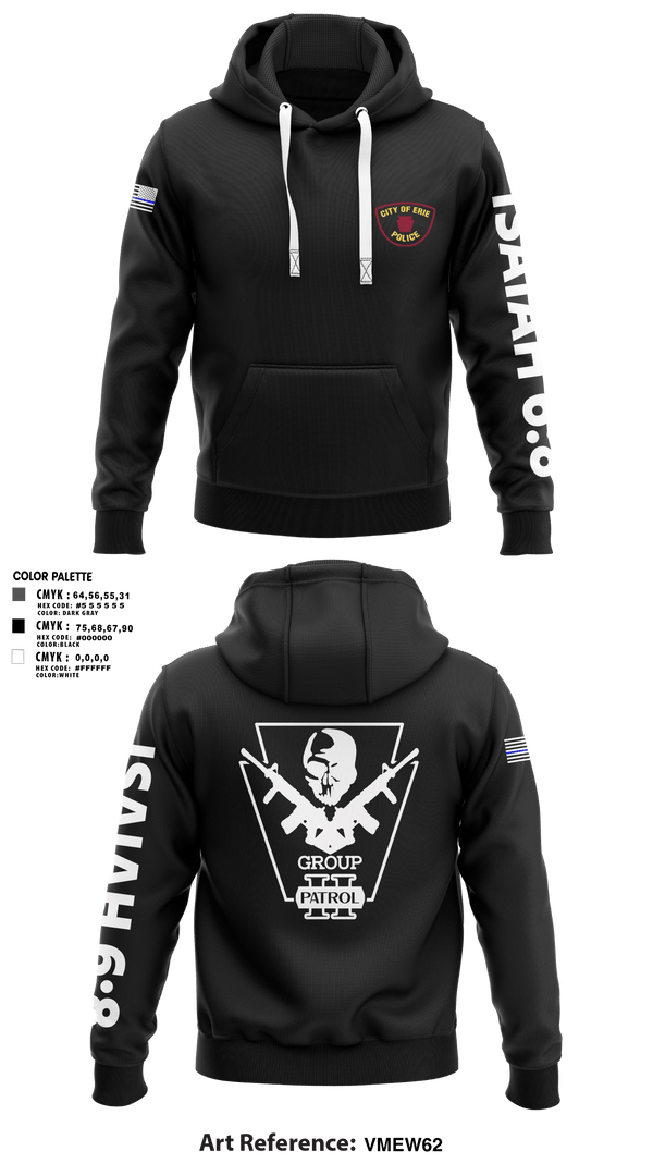 Hoodie, Erie police department, Police, Teamtime, Team time, sublimation, custom sports apparel, team uniforms, spirit wear, spiritwear, sports uniforms, custom shirts, team store, custom team store, fundraiser sports, apparel fundraiser