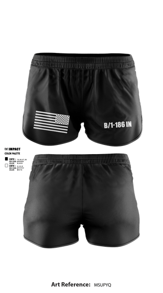 Ranger Panties, B/1-186 IN, National Guard, Teamtime, Team time, sublimation, custom sports apparel, team uniforms, spirit wear, spiritwear, sports uniforms, custom shirts, team store, custom team store, fundraiser sports, apparel fundraiser