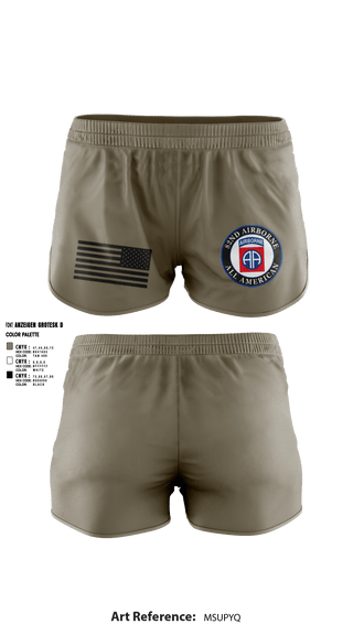 Ranger Panties, 82nd Airborne Division, Army, Teamtime, Team time, sublimation, custom sports apparel, team uniforms, spirit wear, spiritwear, sports uniforms, custom shirts, team store, custom team store, fundraiser sports, apparel fundraiser