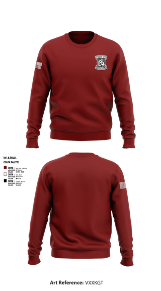 Crew Neck Sweatshirt, DET2, National Guard, Teamtime, Team time, sublimation, custom sports apparel, team uniforms, spirit wear, spiritwear, sports uniforms, custom shirts, team store, custom team store, fundraiser sports, apparel fundraiser