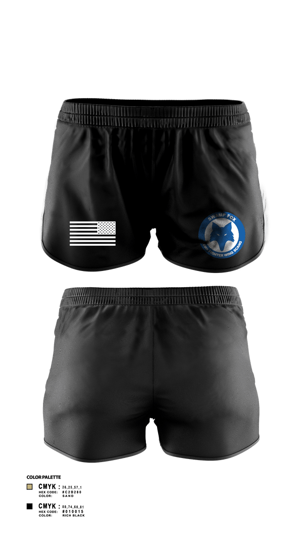 Women's Shorts, 169th FW, Air Force, Teamtime, Team time, sublimation, custom sports apparel, team uniforms, spirit wear, spiritwear, sports uniforms, custom shirts, team store, custom team store, fundraiser sports, apparel fundraiser