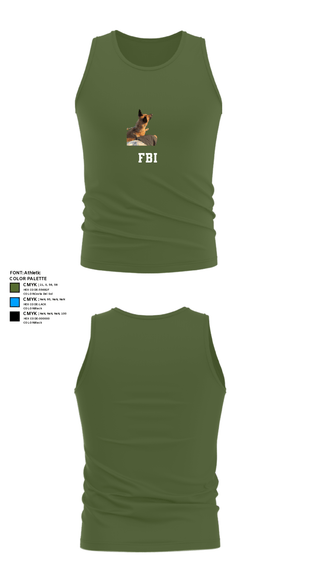 Tank Top, FBI, Police, Teamtime, Team time, sublimation, custom sports apparel, team uniforms, spirit wear, spiritwear, sports uniforms, custom shirts, team store, custom team store, fundraiser sports, apparel fundraiser