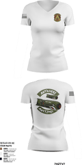 340th Flying Training Group 94922399 Women's Short Sleeve V-neck Shirt - 3