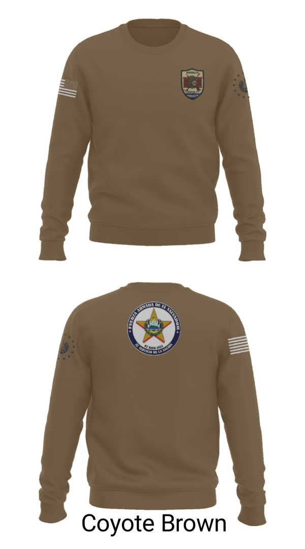 Crew Neck Sweatshirt, Battallion Nonualco, Army, Teamtime, Team time, sublimation, custom sports apparel, team uniforms, spirit wear, spiritwear, sports uniforms, custom shirts, team store, custom team store, fundraiser sports, apparel fundraiser
