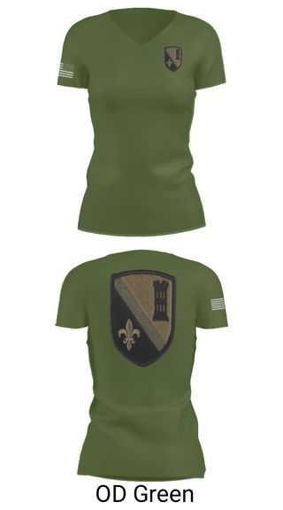 Women's Short Sleeve Vneck Shirt, 844th ECC, National Guard, Teamtime, Team time, sublimation, custom sports apparel, team uniforms, spirit wear, spiritwear, sports uniforms, custom shirts, team store, custom team store, fundraiser sports, apparel fundraiser