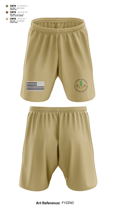 Alabama-Coushatta Wildland Fire Management 34946302 Athletic Shorts With Pockets - 3
