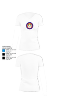 Chang National 91529083 Women's Short Sleeve V-neck Shirt - 18