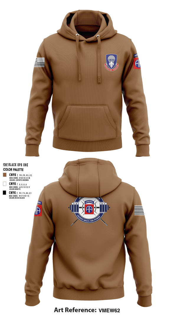 Hoodie, 82nd ADSB H2F, Army, Teamtime, Team time, sublimation, custom sports apparel, team uniforms, spirit wear, spiritwear, sports uniforms, custom shirts, team store, custom team store, fundraiser sports, apparel fundraiser
