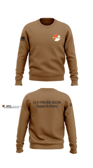 Crew Neck Sweatshirt, Co D 199TH BSB RECON, National Guard, Teamtime, Team time, sublimation, custom sports apparel, team uniforms, spirit wear, spiritwear, sports uniforms, custom shirts, team store, custom team store, fundraiser sports, apparel fundraiser