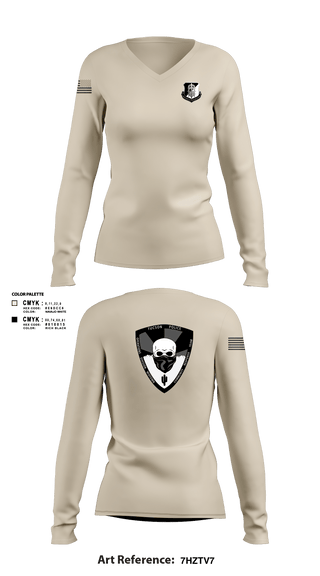 Women's Long Sleeve Vneck Shirt, Operations Division Midtown: Community Response Team, Police, Teamtime, Team time, sublimation, custom sports apparel, team uniforms, spirit wear, spiritwear, sports uniforms, custom shirts, team store, custom team store, fundraiser sports, apparel fundraiser